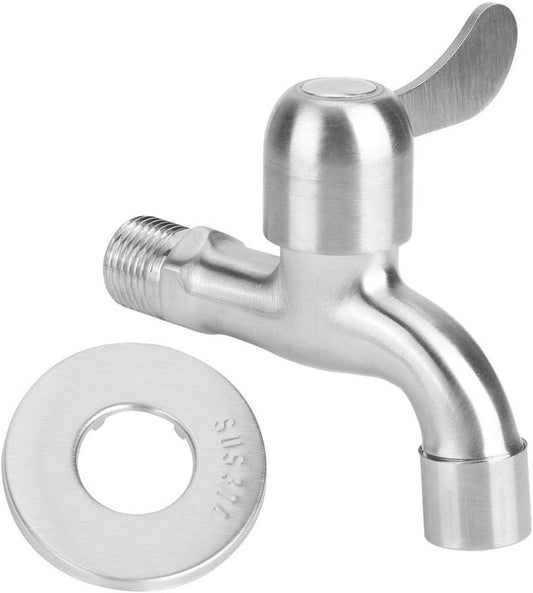 304 washing machine faucet special splash-proof 4 points extra-thick stainless steel explosion-proof household single cold water faucet household