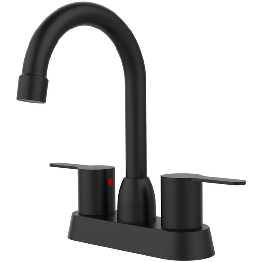 2 Handles Faucet, Centerset RV Bathroom Faucets for 3 Hole